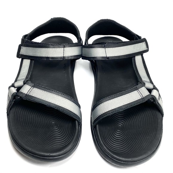 Sperry Regatta Mens Sandals Black/Gray Leather/Canvas Size 10 M NEW main image 7
